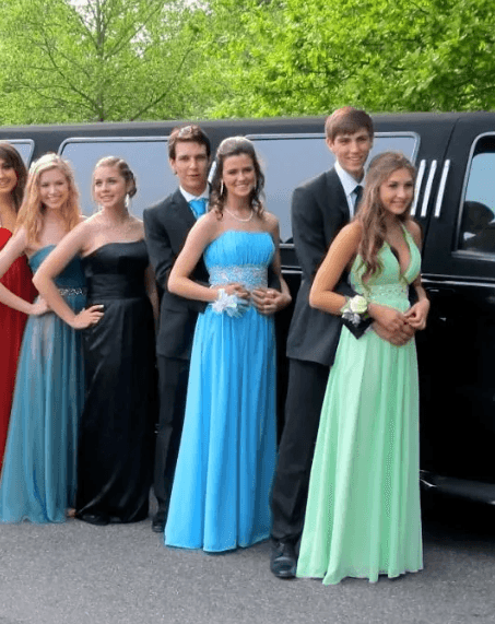 Special events transportation with luxury Sprinter van in Charlotte NC at night
