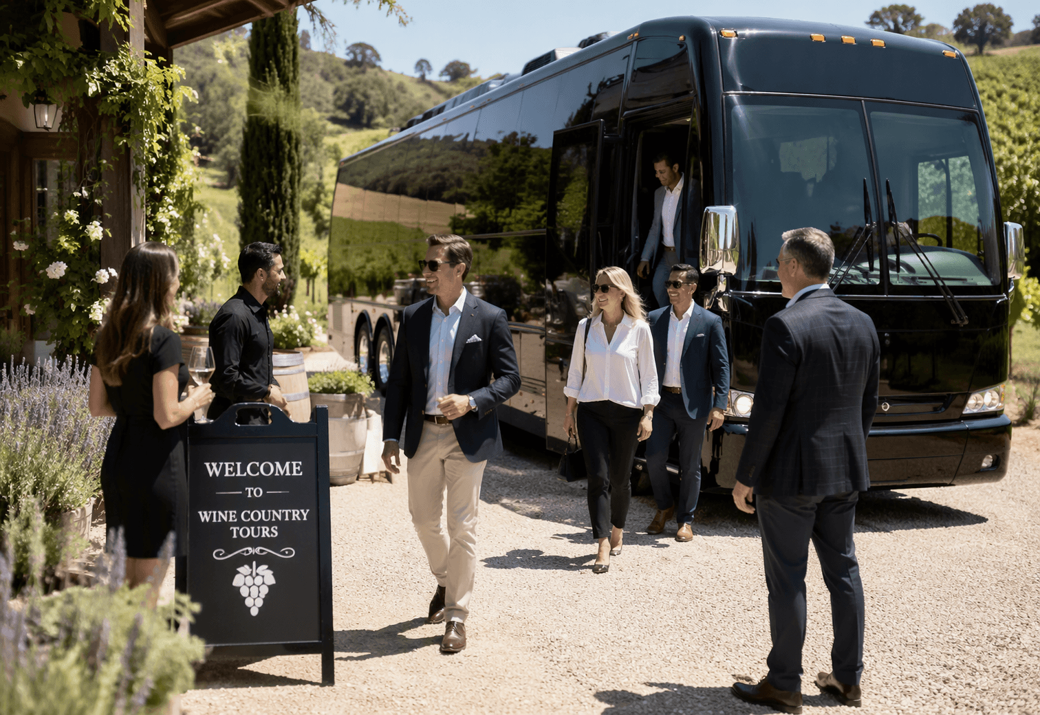 Private wine tours transportation near Charlotte and Lake Norman